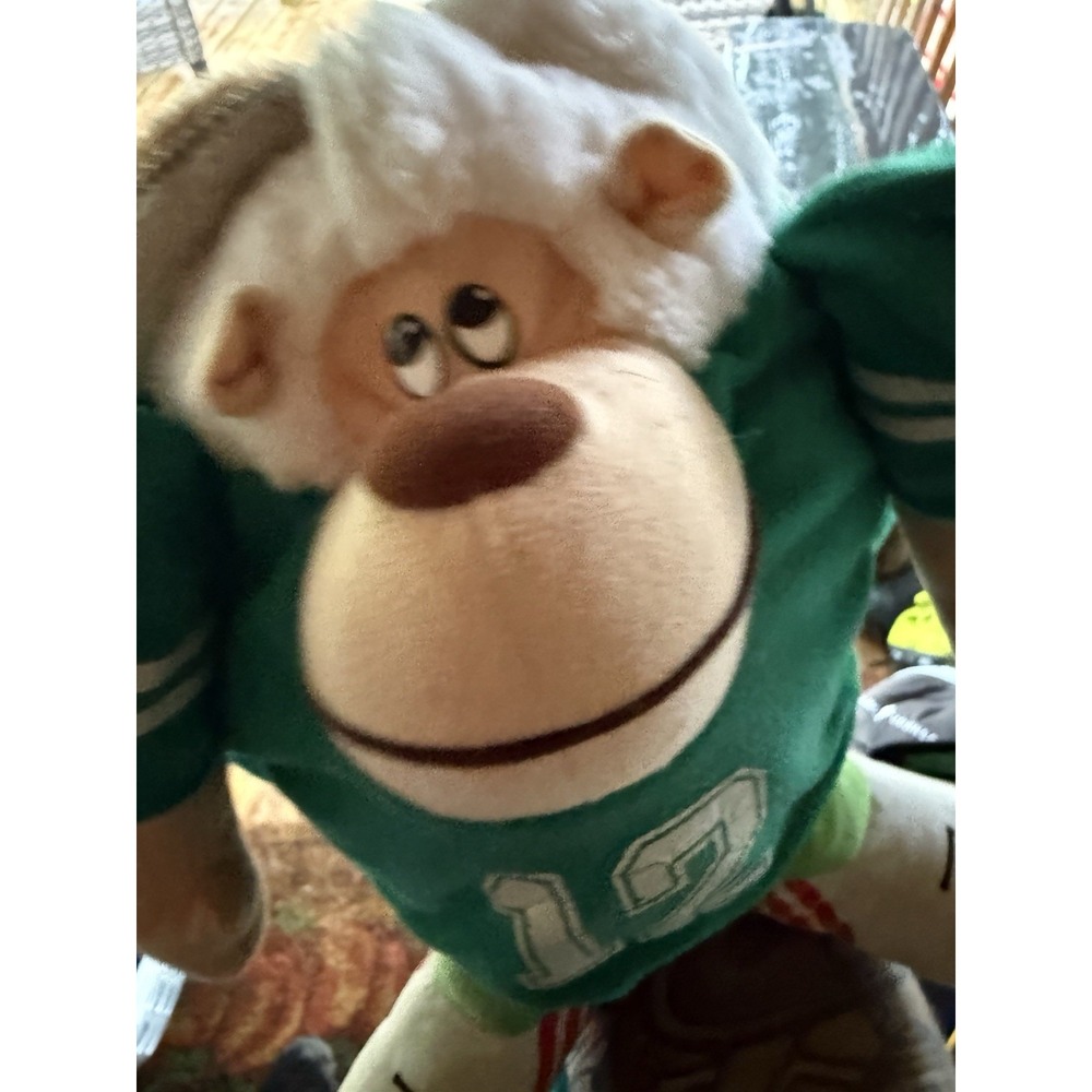 Vintage 1986 Emotions Mattel Gorilla Monkey Rugby Ball Soft Toy Six Nations - Picture 8 of 13